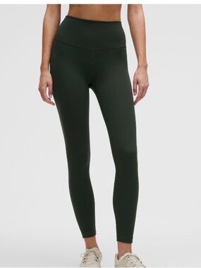 Lululemon Wunder Train High-Rise Tight 25” in Rainforest Green Size 4 (Like New)